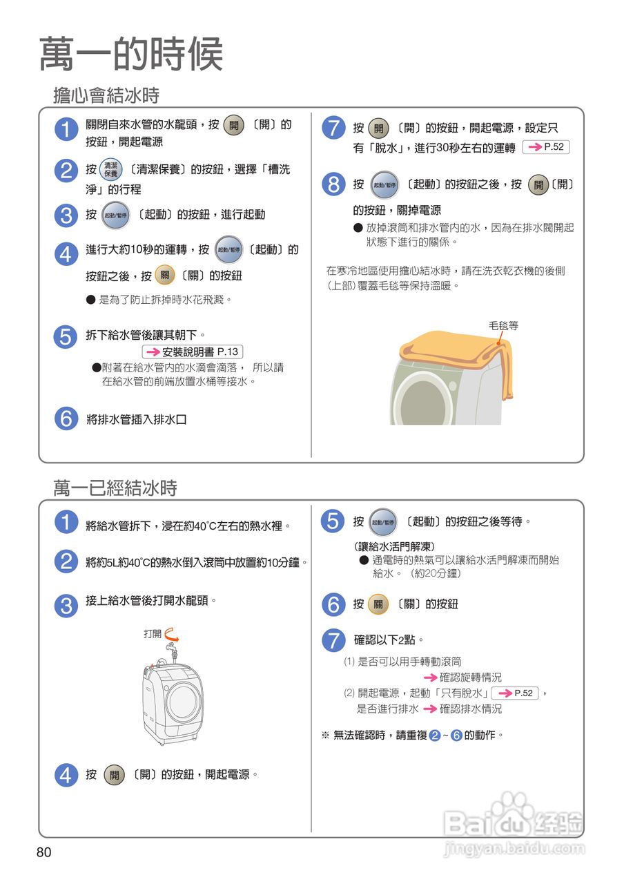 日立SF-BD2200TR洗衣机使用说明书:[8]