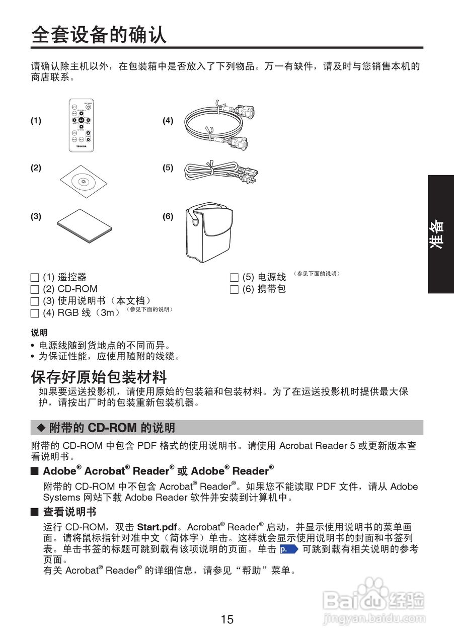东芝 TDP-XP1影机说明书:[2]