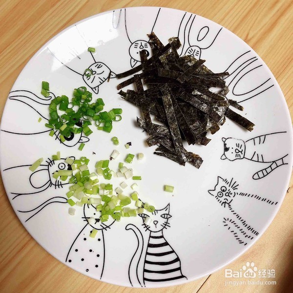 海米海苔豆浆蒸水蛋