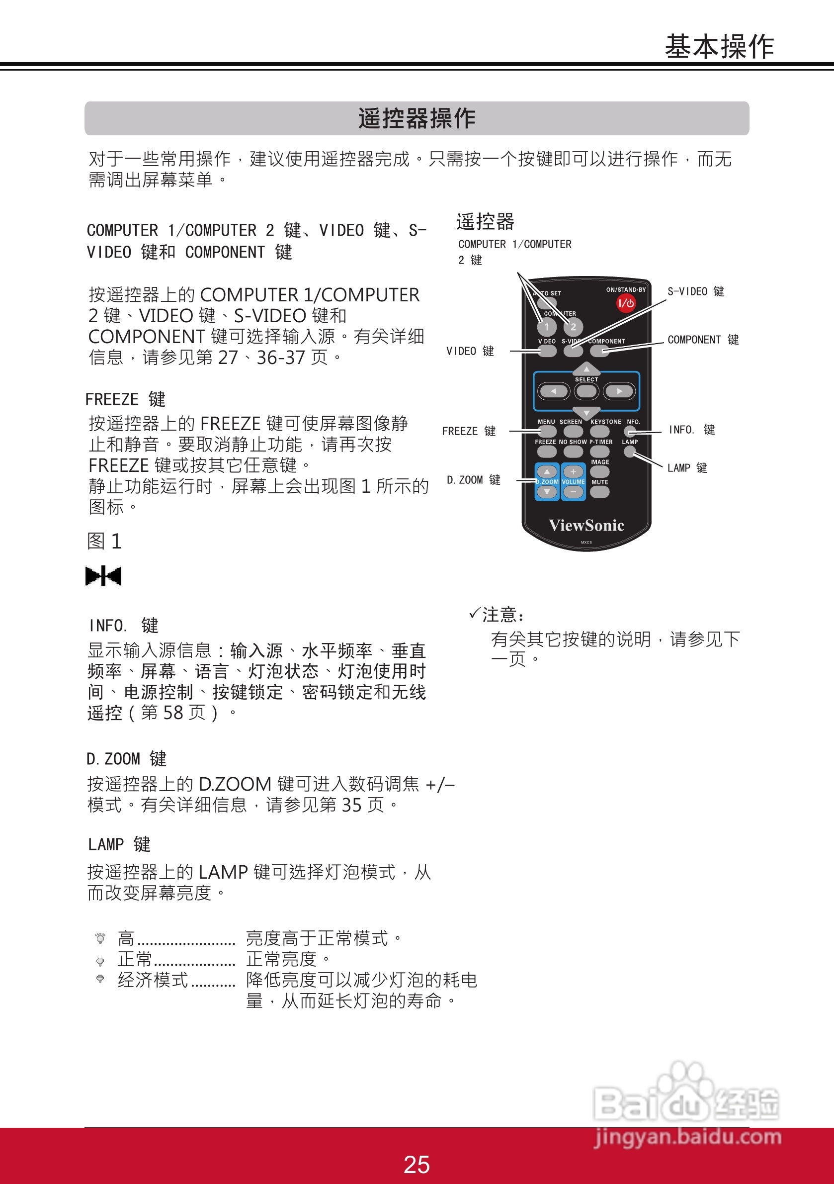 优派PJL6223投影机使用说明书:[4]