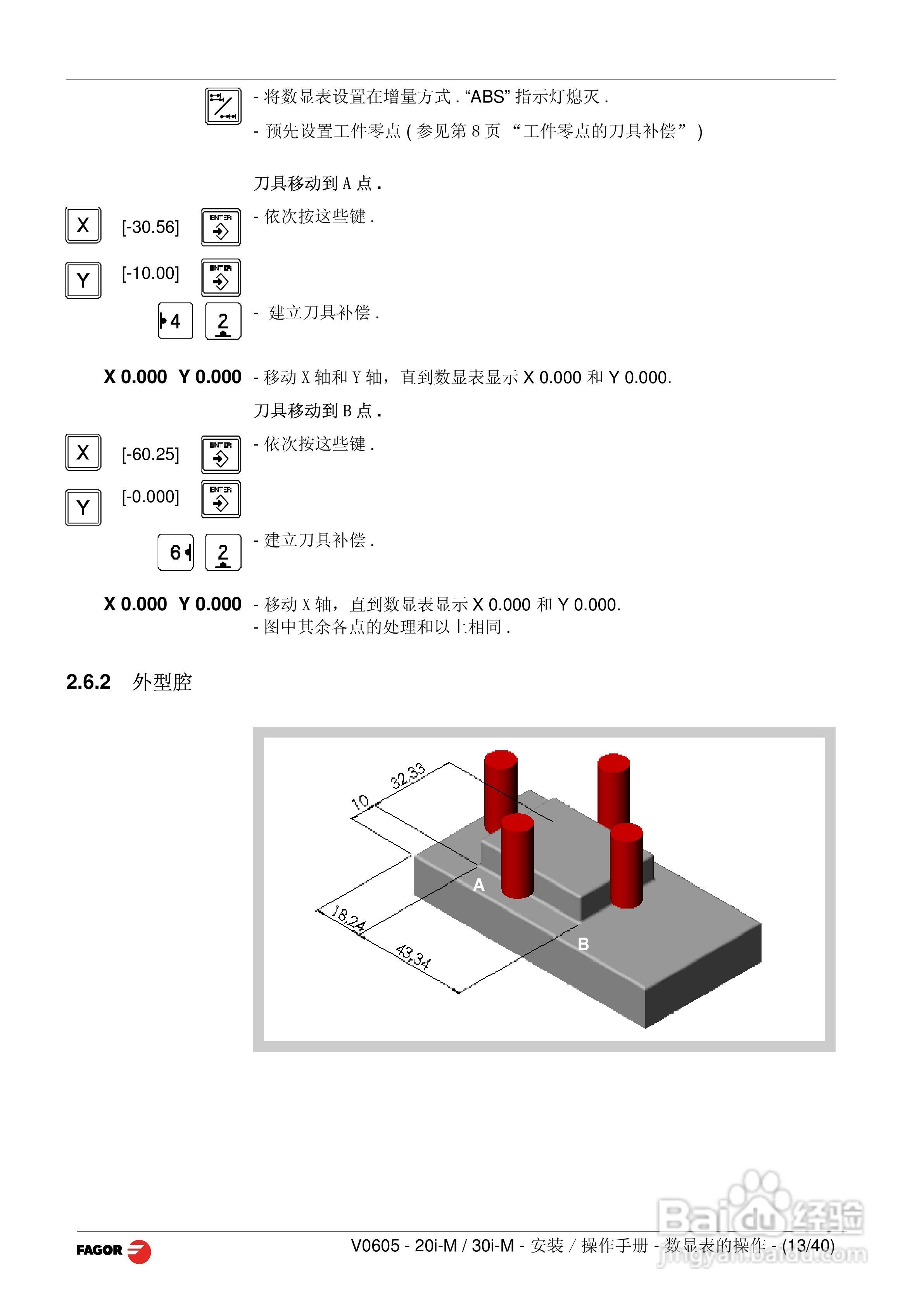FAGOR 20i-M/30i-M 20i-M B/30i-M B数显表操作手册:[2]