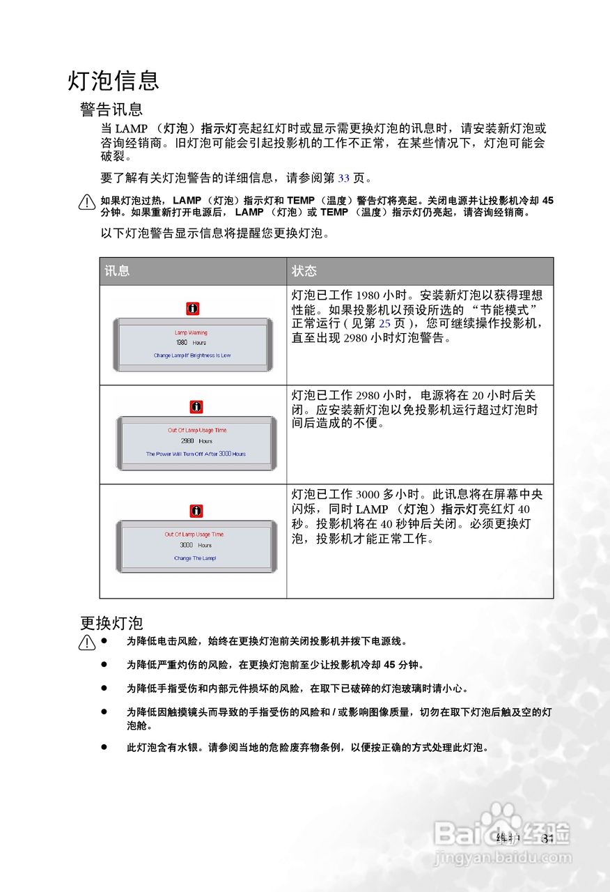 明基PB6245投影机使用说明书:[4]