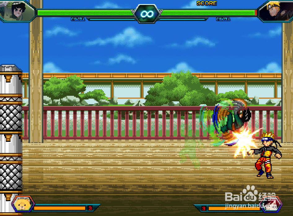 死神VS火影3.2李洛克使用技巧