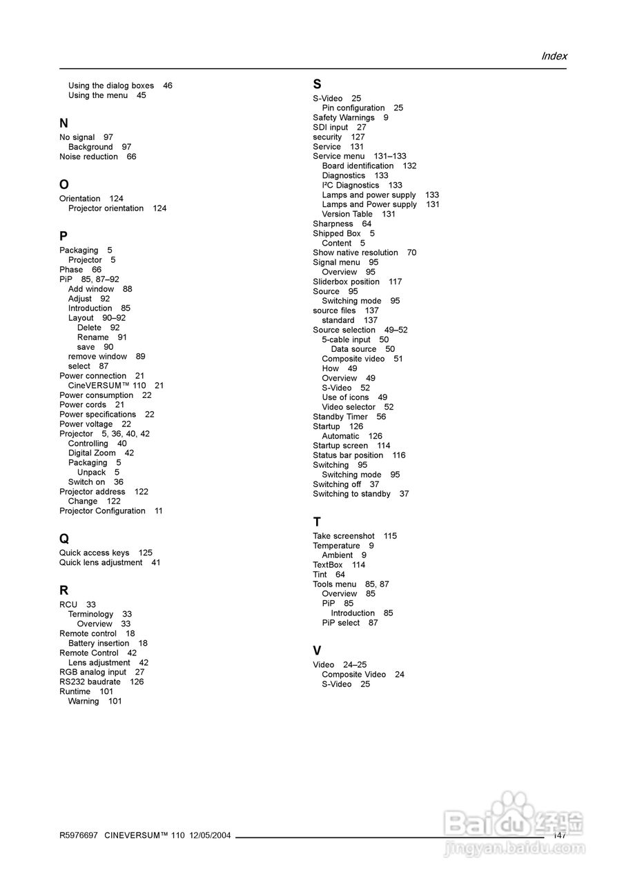 Barco巴可 Cine VERSUM 110投影机说明书:[16]