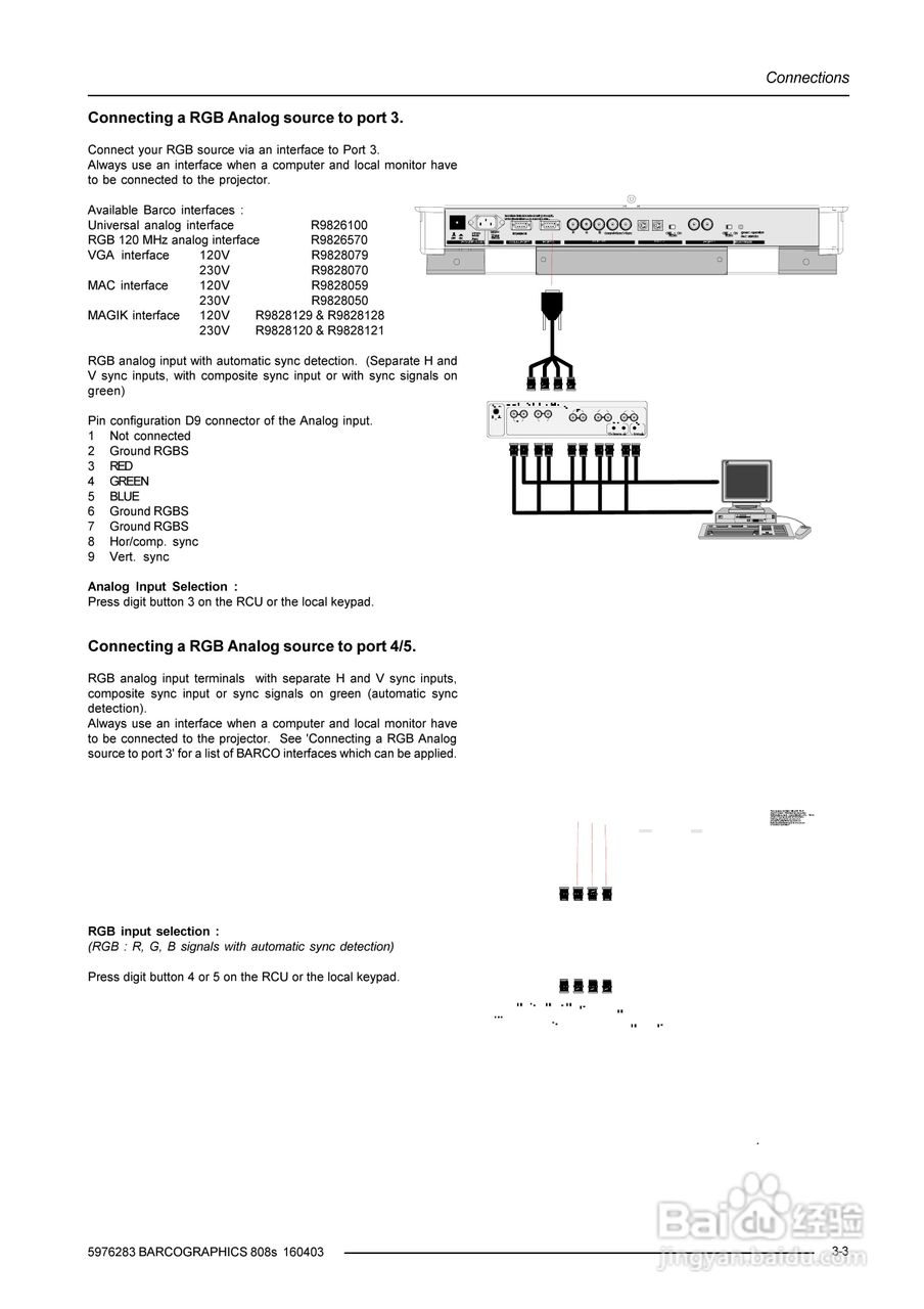 Barco巴可 GRAPHICS 808s投影机说明书:[2]