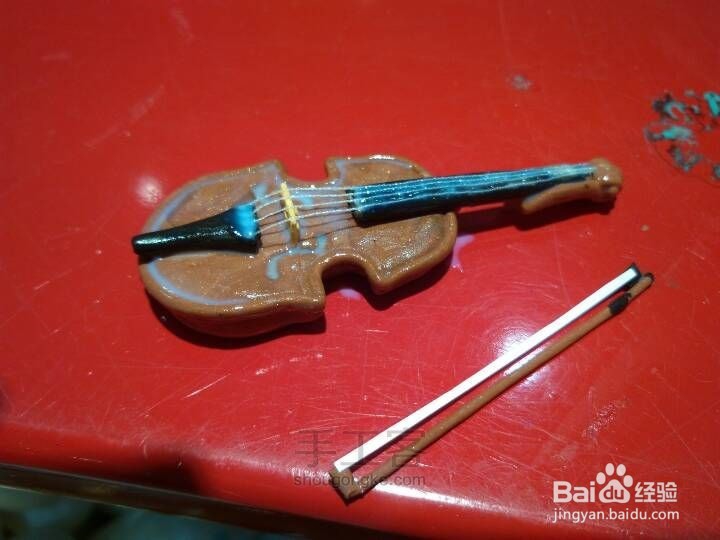 超轻黏土小提琴的制作