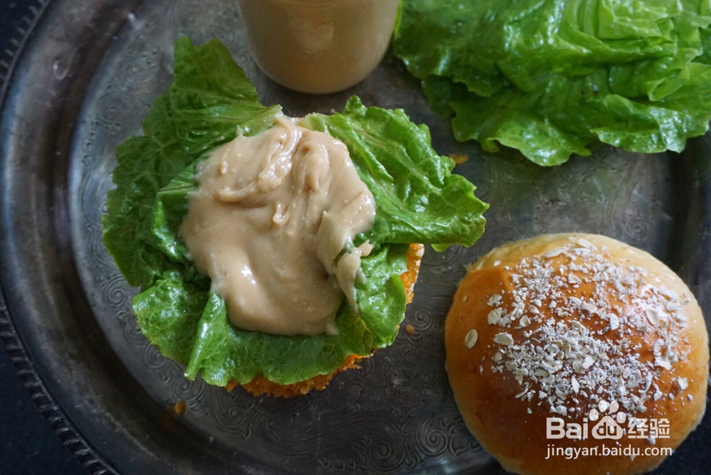 适合懒人做的花生霸王汉堡