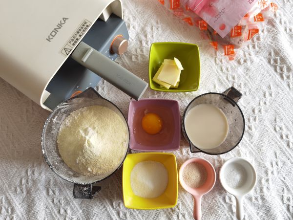 牛奶豆沙华夫饼