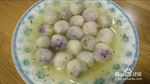 制作元宵的过程