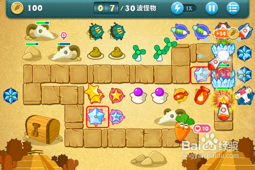 保卫萝卜攻略沙漠8攻略