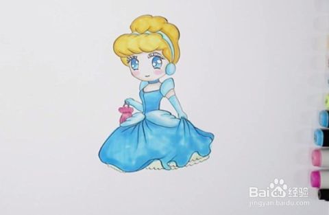 仙蒂公主的简笔画怎么画