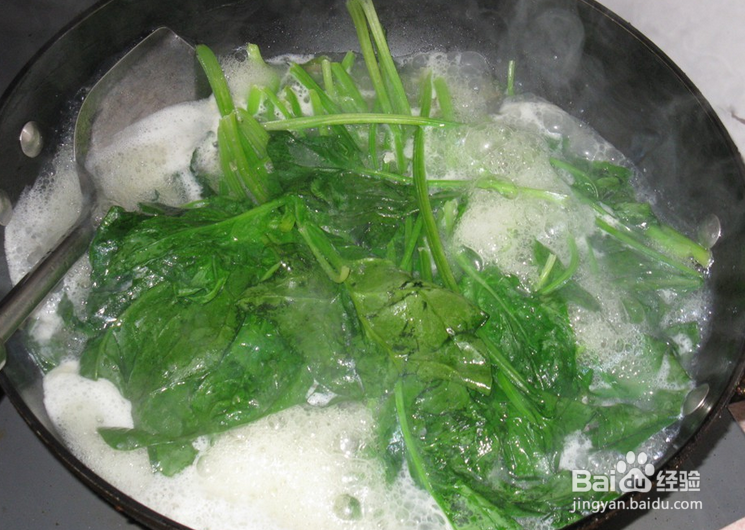 菠菜圆子汤的家常做法