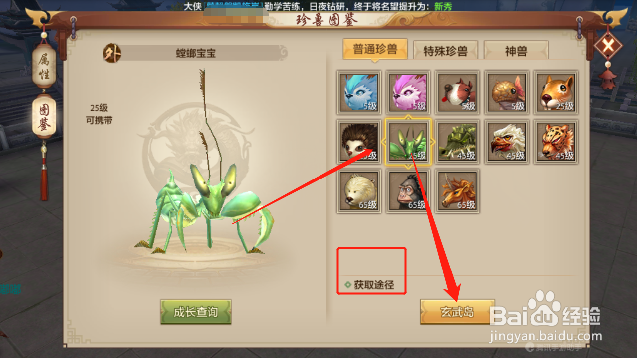 天龙八部如何查看宠物获取途径