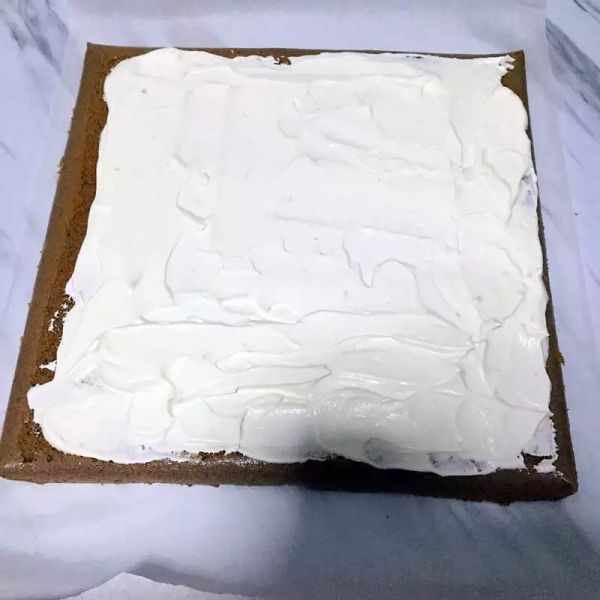 圣诞树桩创意蛋糕