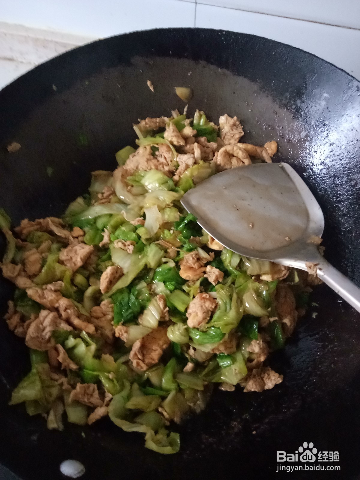 大葱鸡蛋酱炒生菜