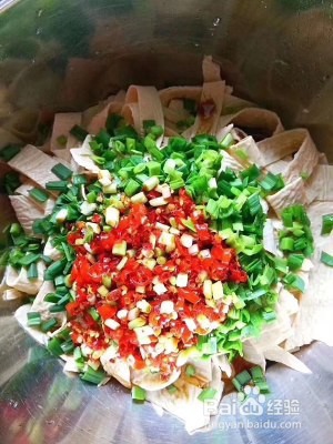 凉拌豆腐皮的做法
