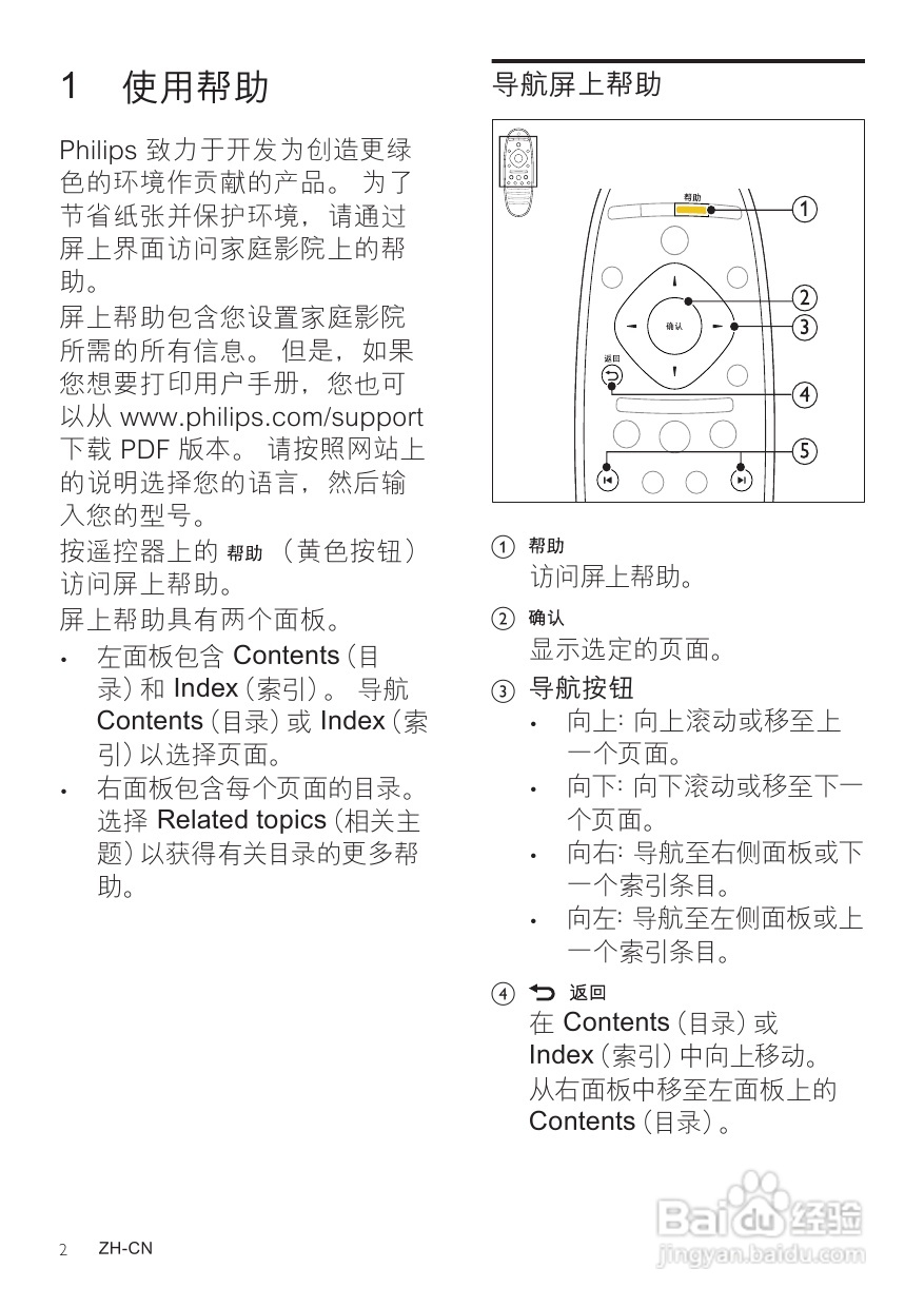 PHILIPS HTS5581家庭影院说明:[1]