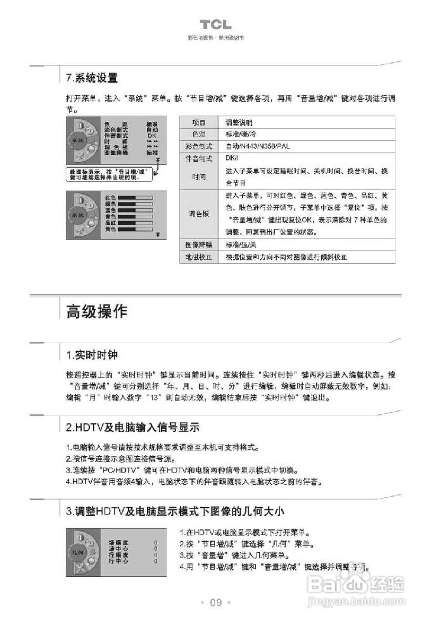 TCL王牌HD25B68彩电使用说明书