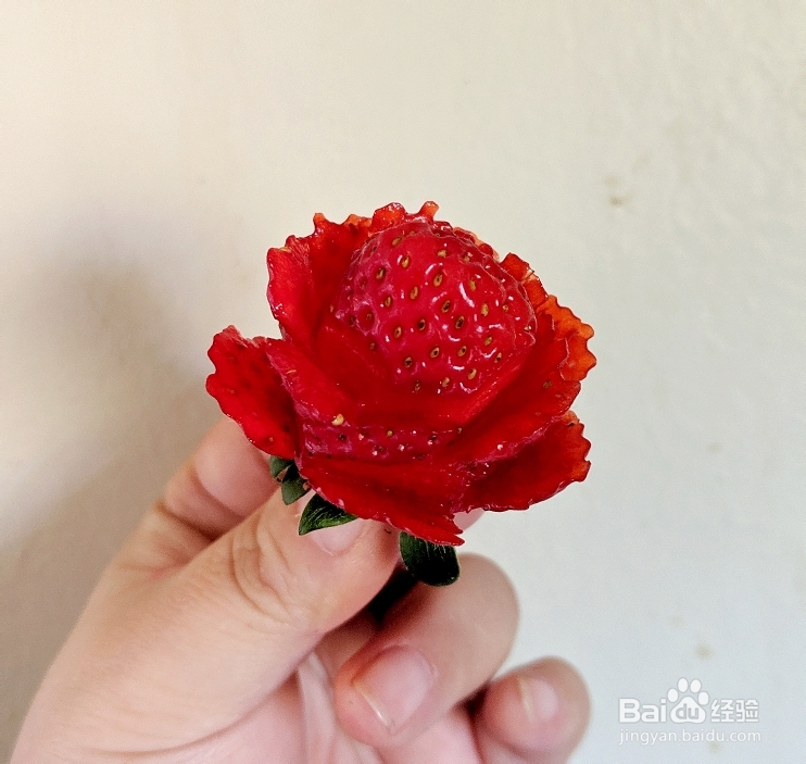 老厨师教你做情人草莓玫瑰花