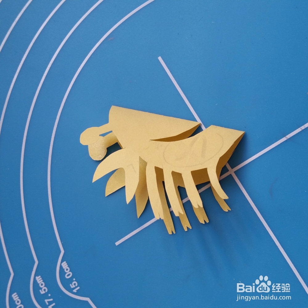 儿童手工剪纸螃蟹