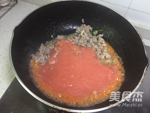 番茄肉末意面