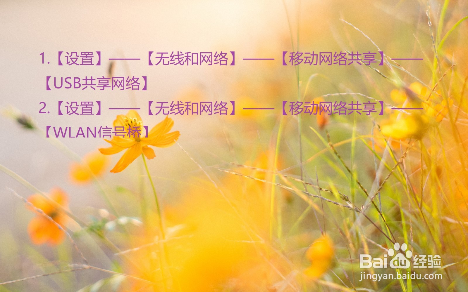 手机怎么和电脑共享网络连接？