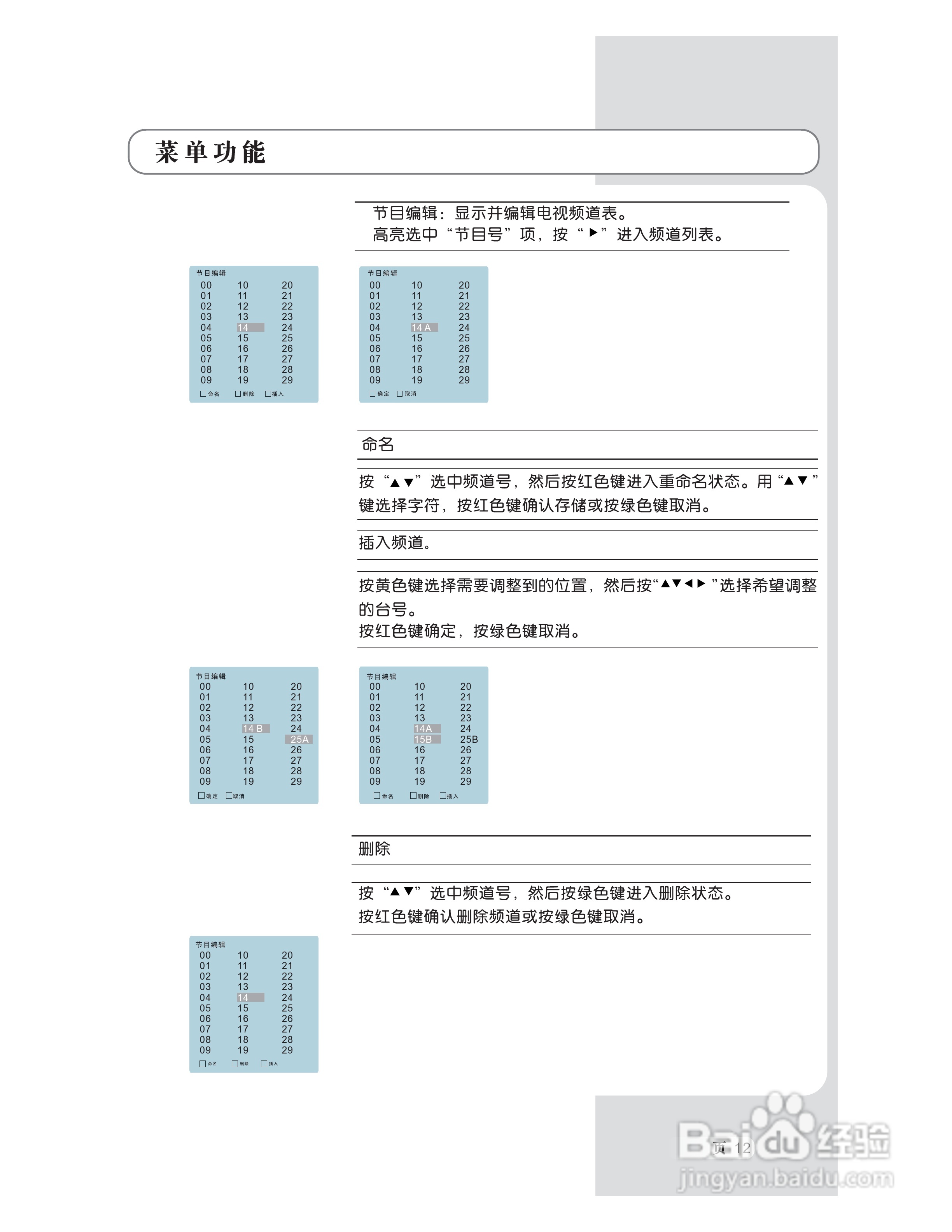 熊猫电子L22M01液晶彩色电视机说明书