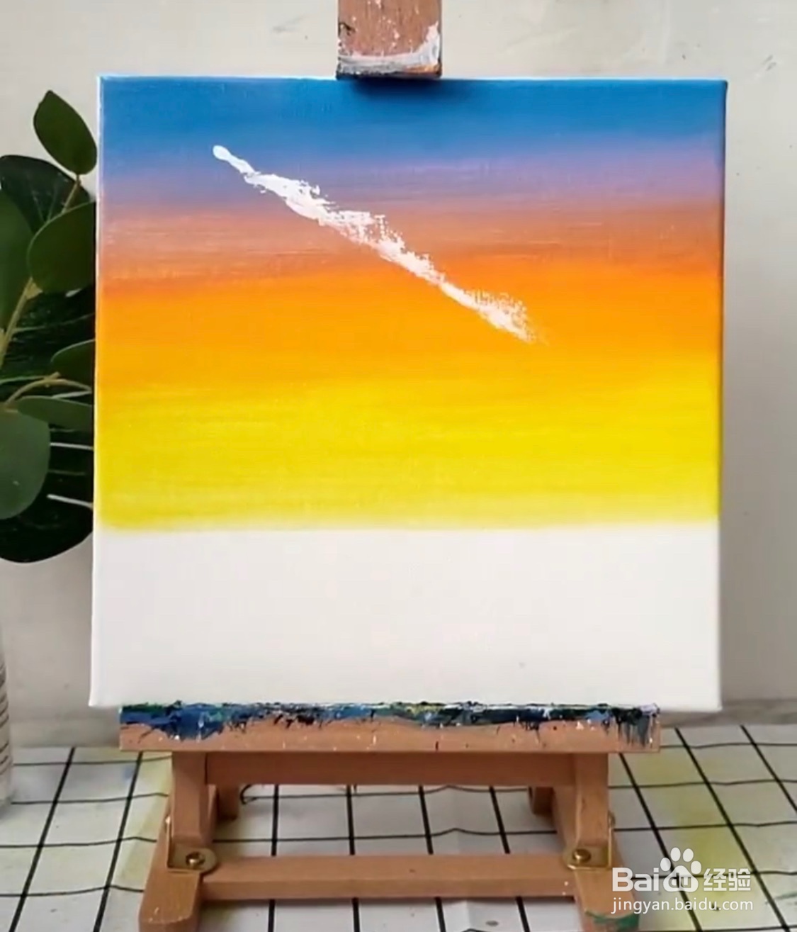 教你画水粉画田园薰衣草