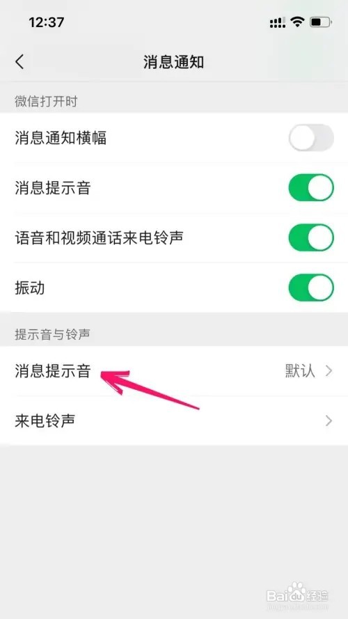 苹果手机如何修改微信提示音