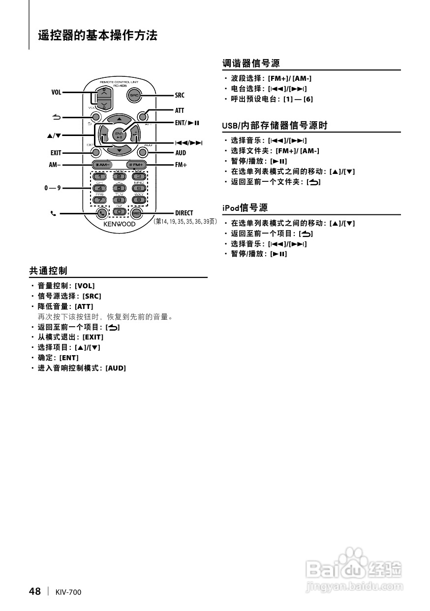 KENWOOD数字媒体接收机KIV-700使用说明书:[3]