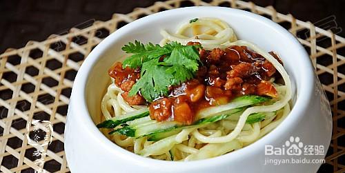 教你做有胃口的茄子肉酱干拌面
