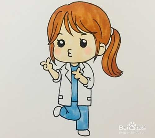 简笔画系列 怎样画漂亮女医生简笔画步骤 百度经验 简笔画系列 怎样画漂亮女医生简笔画步骤 百度经验