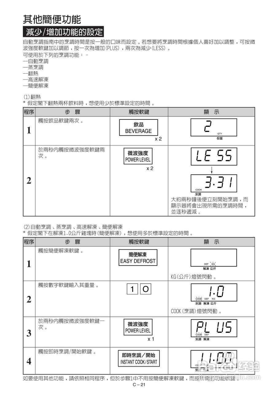 声宝R-242H型微波炉说明书:[2]