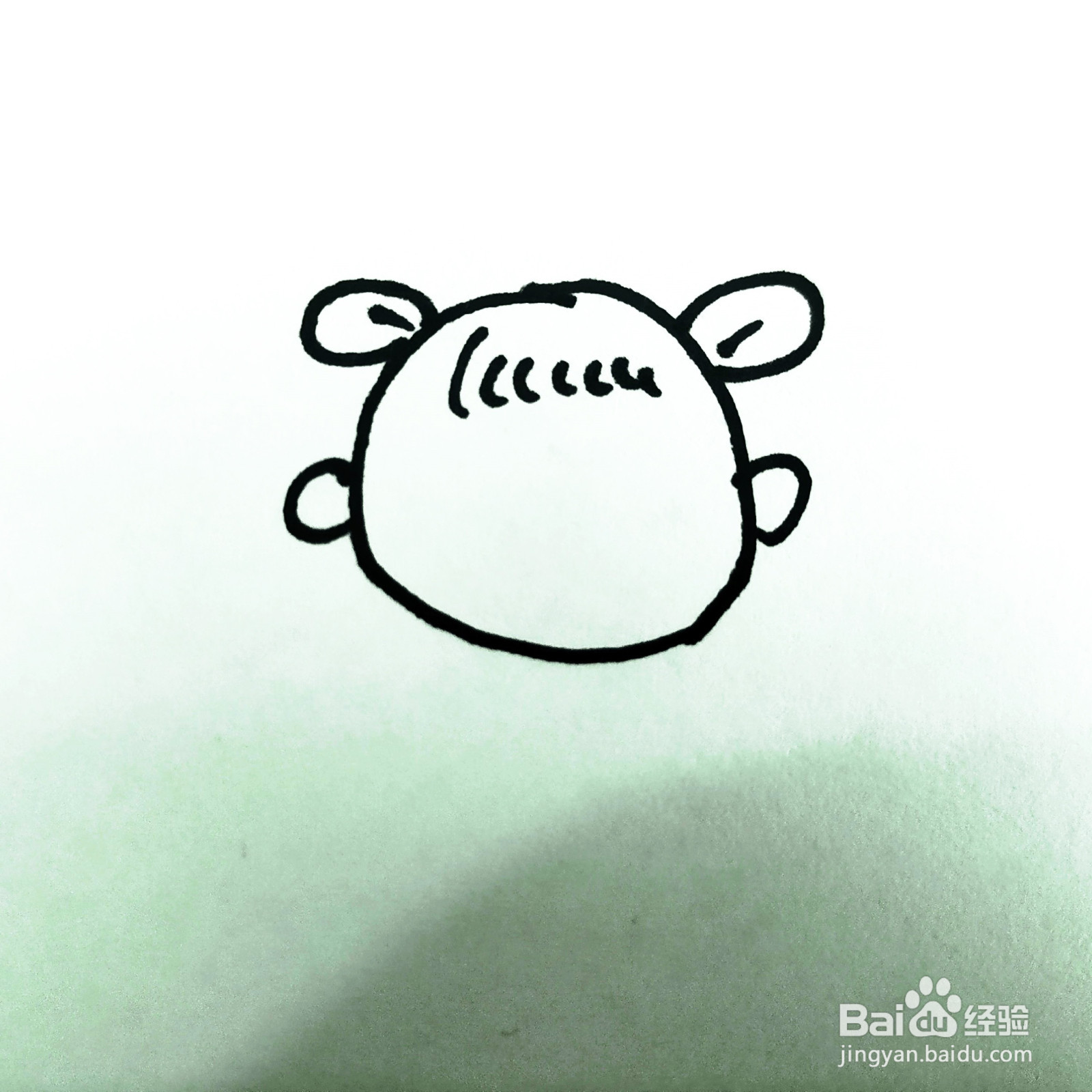 如何来画一位可爱的小女孩简笔画呢