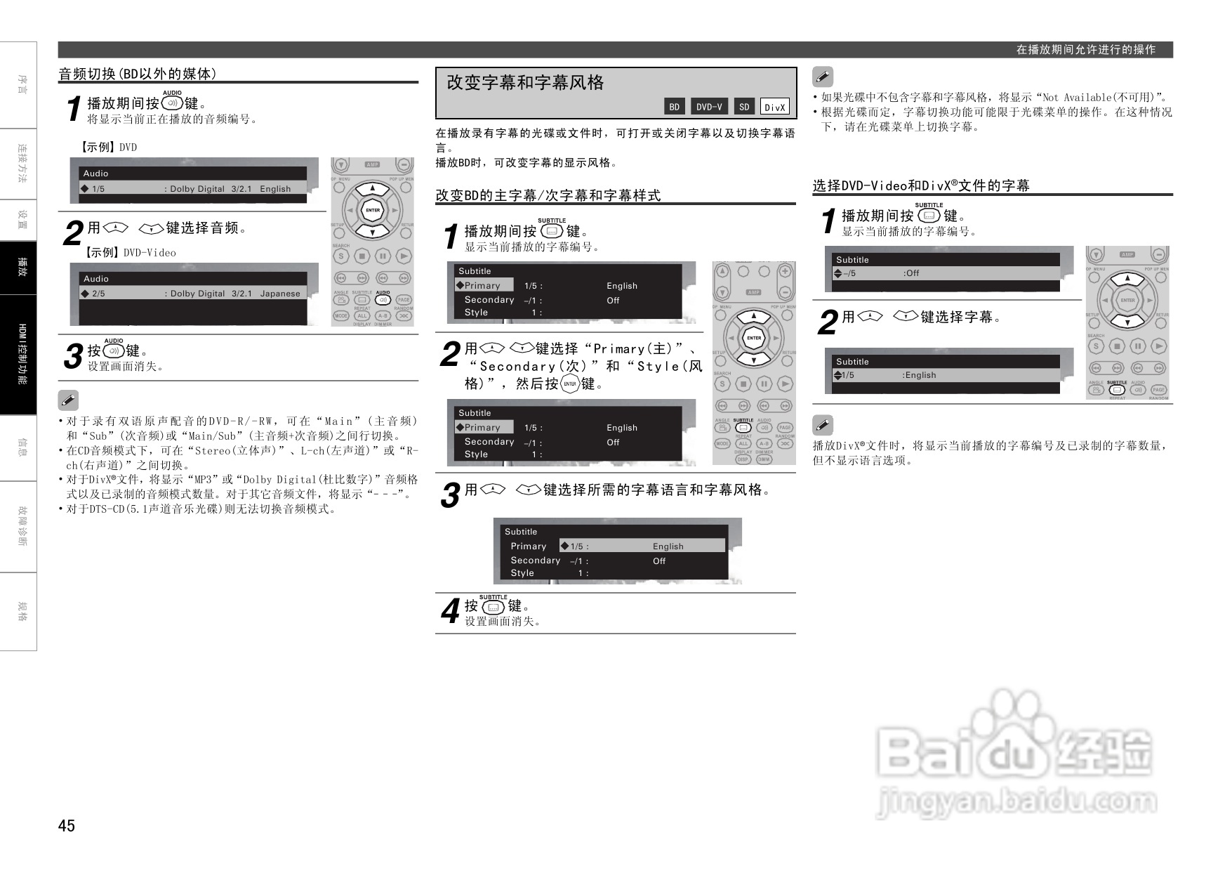 马兰士UD8004.功放使用说明书:[3]