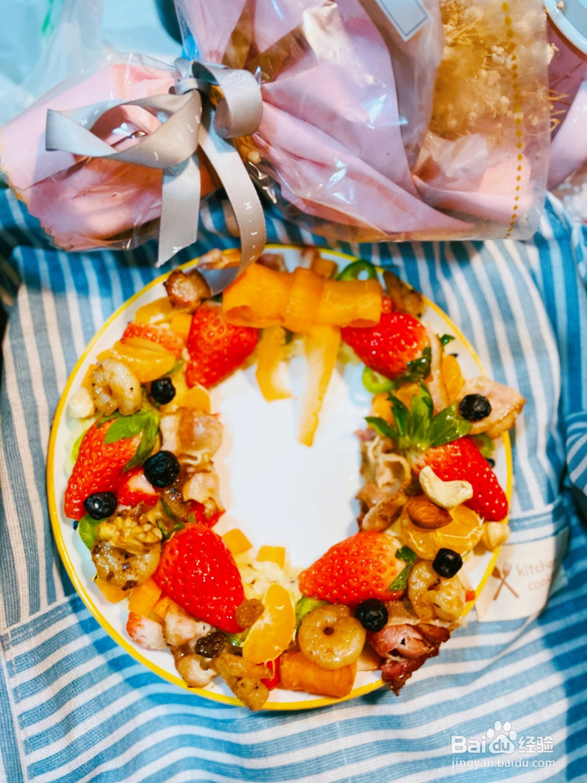 圣诞花环沙拉的做法