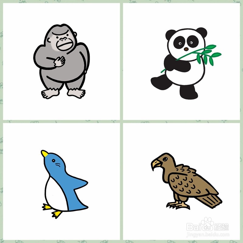 【简笔画】一般动物的画法