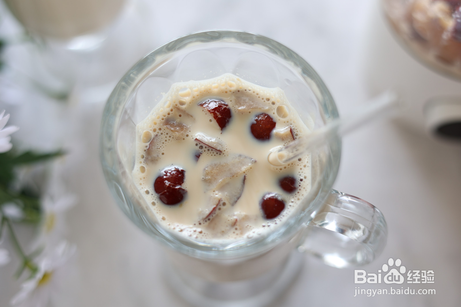 无糖红枣桂圆奶茶的做法