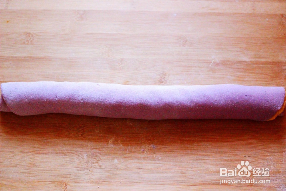 开胃紫薯南瓜双色花卷