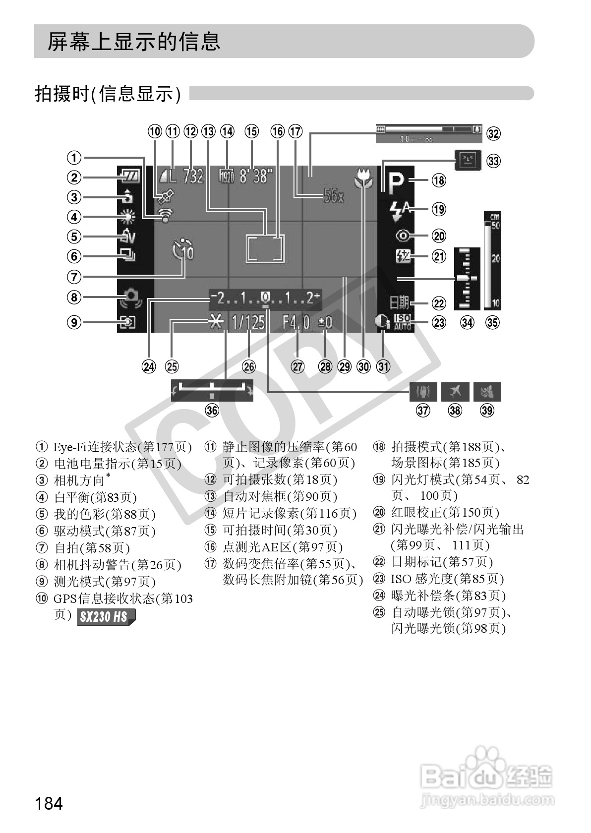 佳能PowerShot SX230 HS数码相机使用说明书:[19]