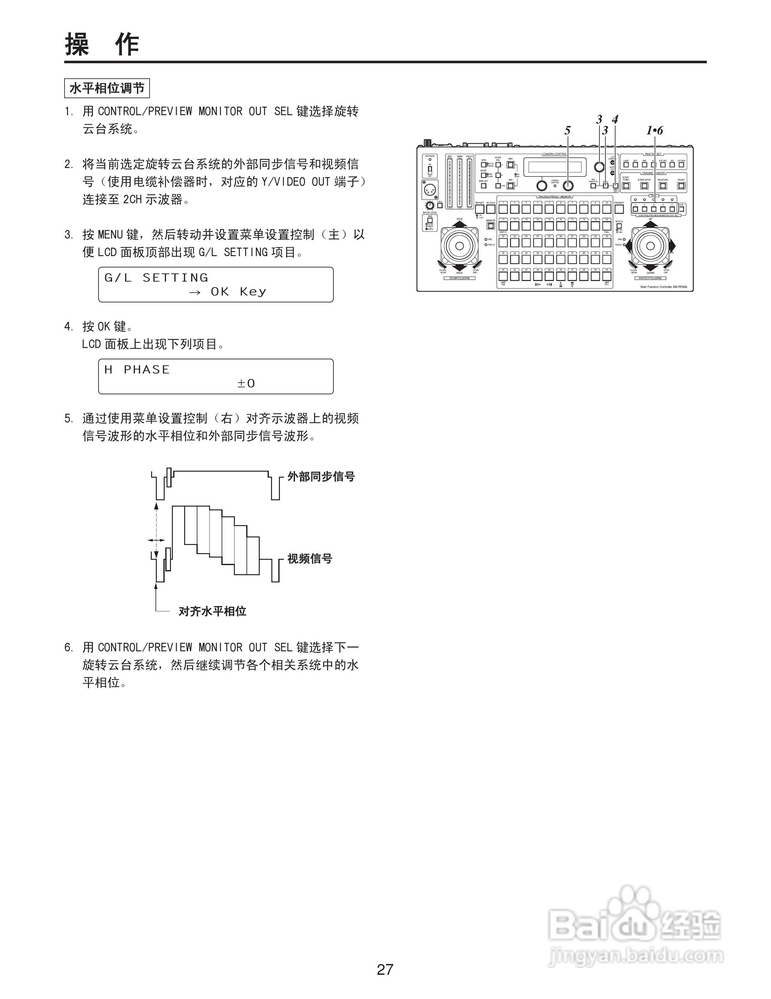 Panasonic AW-RP655MC多功能控制器操作手册:[3]