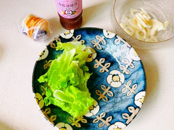 丘比汁三文鱼蔬菜