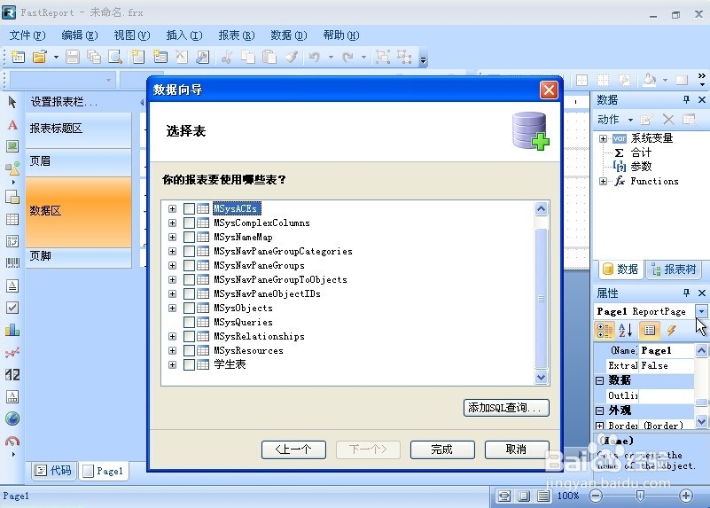 FastReport.Net使用：[12]添加Access数据源