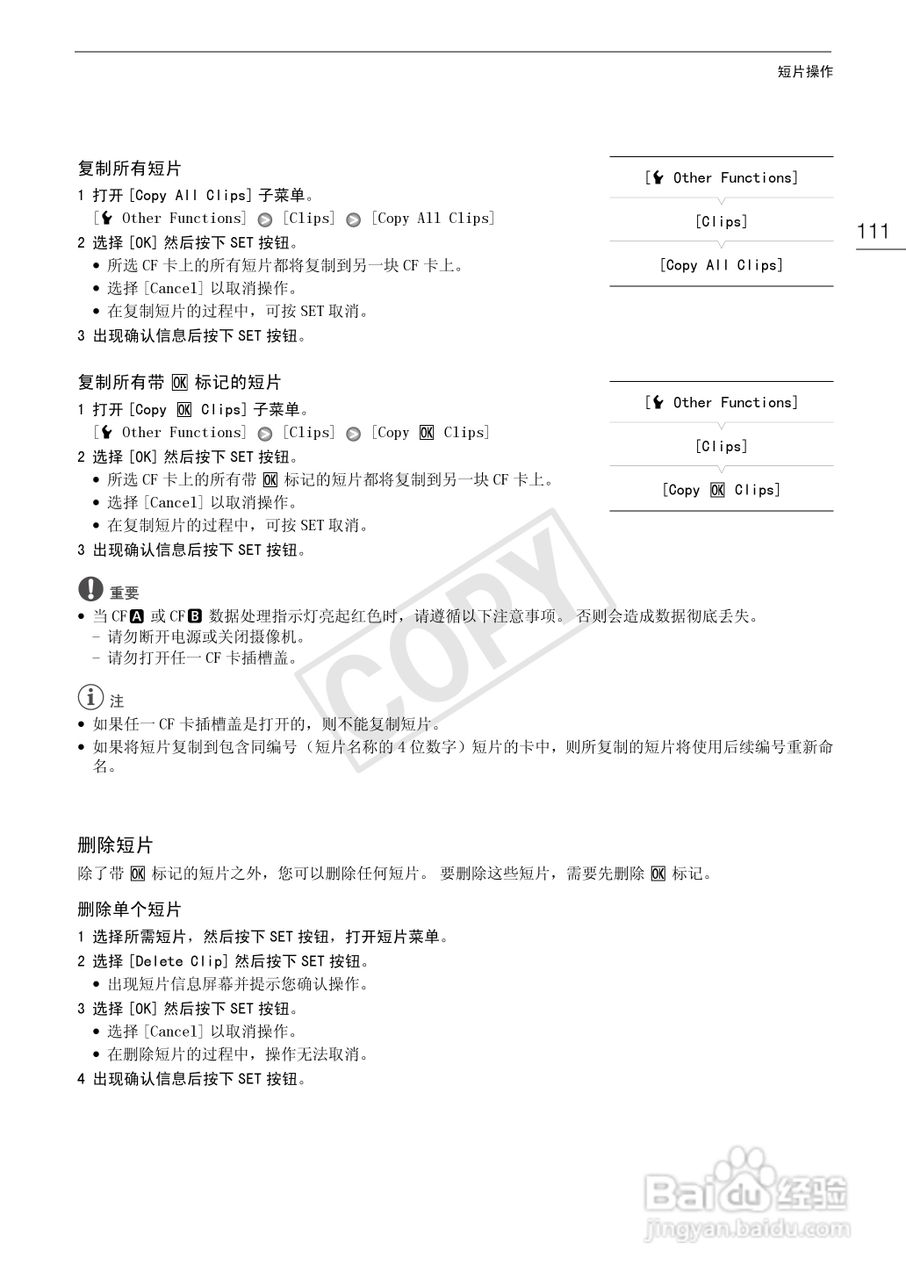 佳能XF100数码摄像机使用说明书:[12]