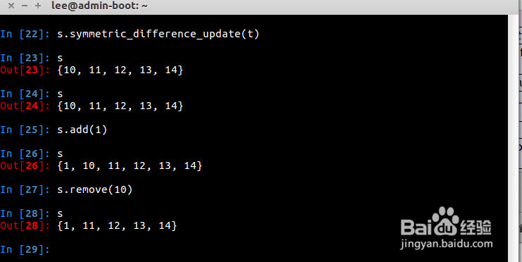 Python库详解之Sets库