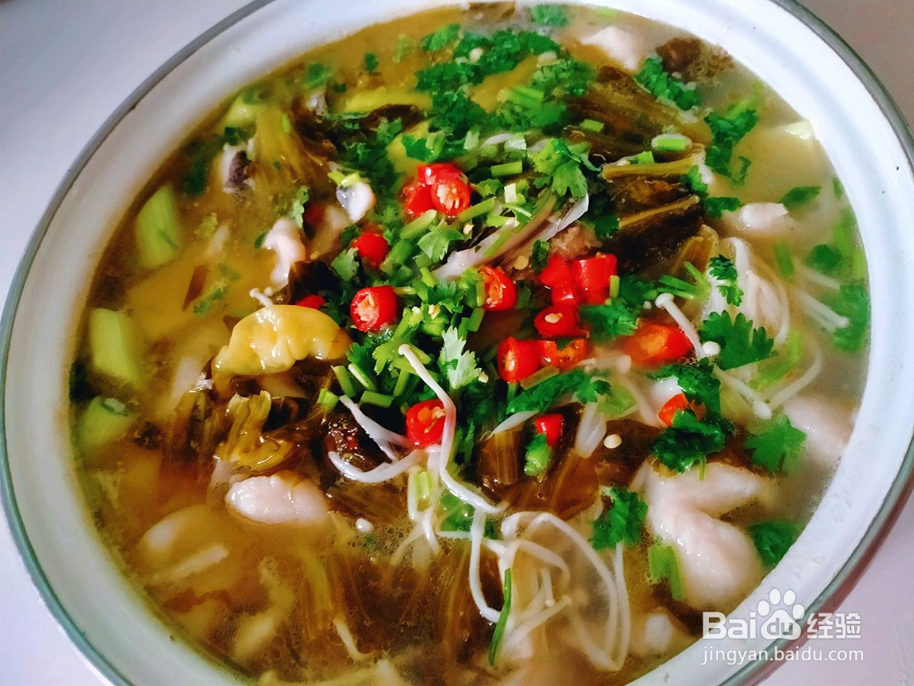 腌酸菜酸菜炒肉沫的做法