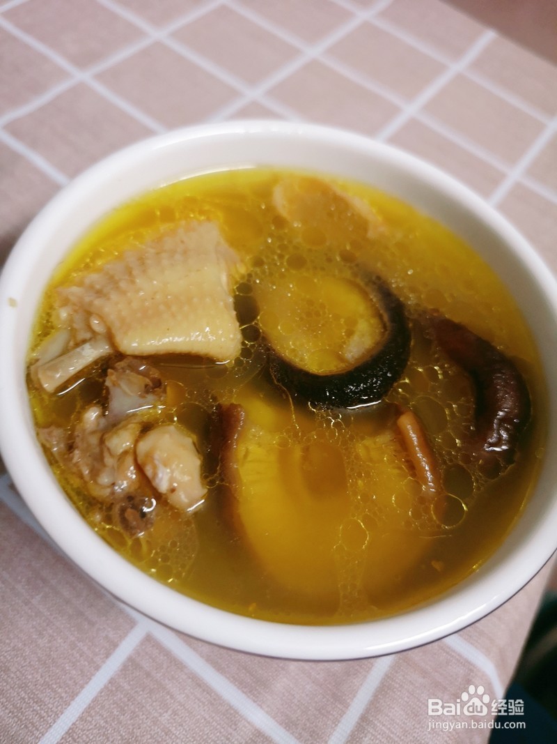 清炖香菇鸡汤的做法