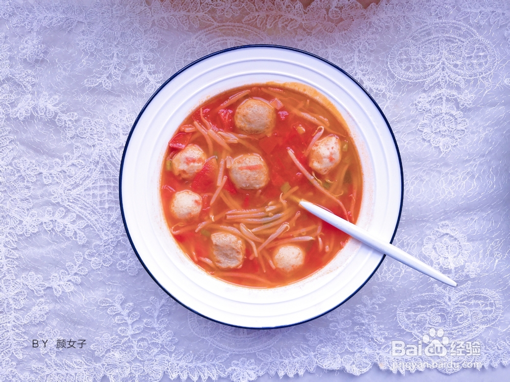 简单无压力做番茄鱼丸汤
