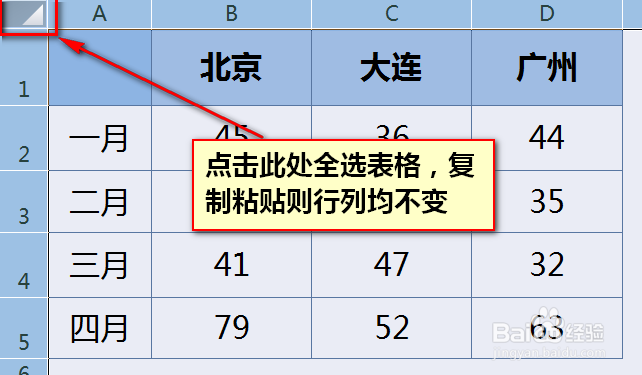 Excel复制粘贴怎么保持行高和列宽都不变