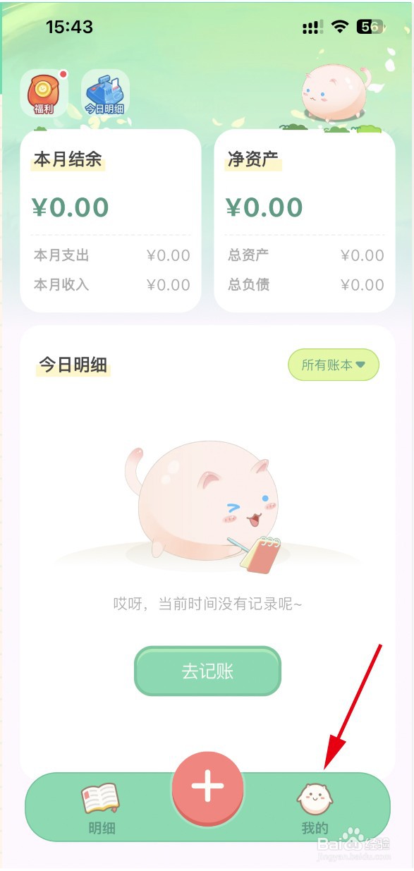 团团记账如何设置首页